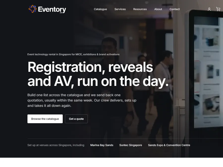 eventory.asia homepage